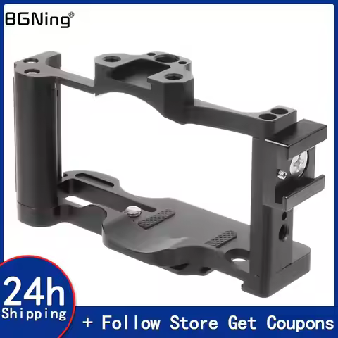ZV1 Camera Cage Rig Stabilizer for Sony ZV1 SLR Camera Cold Shoe 1/4 3/8 Arri Mount for Mic LED Ligh