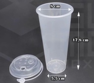 Cup injection + Tutup isi 25pcs (14oz/ 16oz / 22oz) Cup Injection Reusable