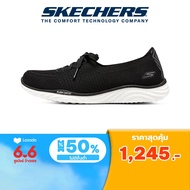 Skechers สเก็ตเชอร์ส รองเท้าผู้หญิง Women On-The-GO Ideal Daydream Shoes - 137061-BKW Goga Mat Plush, Machine Washable, Stretch Fit, Ultra Go