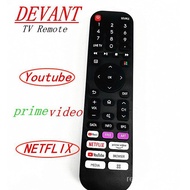 New Devant Remote Control Use Original Player Television Remote Control Prime Video about YouTube NETFLIX Universal Tv Remote with Music Devant Smart Tv Remote Control