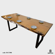 DGT306. Chengal Emas Solid Wood Dining Table / Office Table (6 to 8 seater)