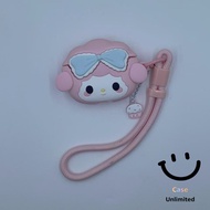For GOOJODOQ J201 J206 J228 J229 Earphone Case&Lanyard Creative bow pattern