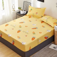 Single/Queen Size/CADAR TILAM/Fitted Bedsheet With Rubber Bedding Set