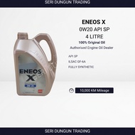 ENEOS X 0W-20 Engine Oil 4L Fully Synthetic API SP Hybrid Fuel Saving Engine Oil Toyota Honda Perodu