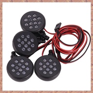 4 LED Lights Receiver Kit Plastic Shell Lotus Headlights for 1/5 BAJA Rovan Motor 5B RC Car Parts Ac