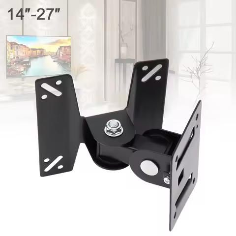 Universal Adjustable TV Wall Mount 180 Degrees Rotation TV Bracket Stand for 14-27 Inch LCD LED Flat