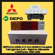 DEPO-214-1906L-O & 214-1906R-O Complete Tail Light for Mitsubishi L300/Canter 1980-1986