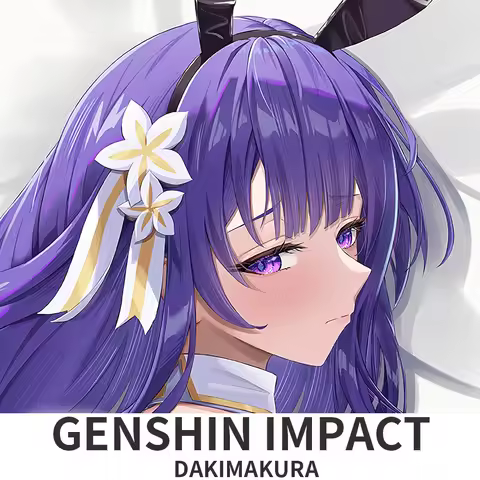 Dakimakura Genshin Impact Yae Miko Raiden Shogun Anime Style Pattern Pillow Cover Sofa Bed Cushion C