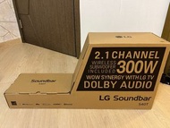 LG Soundbar S40T，支援 2.1 聲道