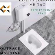 Mr.Tao 1 Set Kloset Jongkok Keramik + Water Tank Closet Jongkok Flush