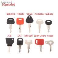 Readystock 10 key Machinery Master key Set For Kubota Komatsu Kobelco Machinery Digger SG