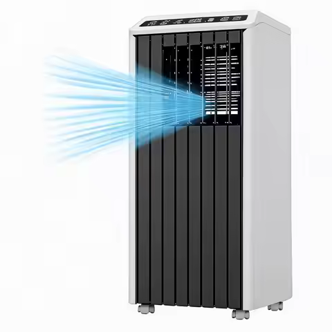 8000 BTU Portable Air Conditioner 3-In-1 Cool Dry Fan Modes Quiet AC With Remote Window Kit 45 Pints