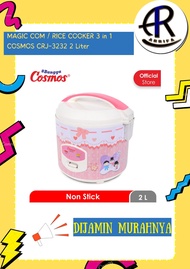 Original Cosmos Magic Com Rice Cooker 3 in 1 ukuran 2 Liter - CRJ 3232