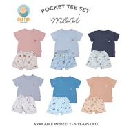 Mooi Pocket Tee Set V.8 &amp; V.9 Unisex Kids Suit