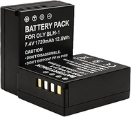 OLY BLH-1 Replacement Camera Battery 7.4V 1720mAh for Olympus E-M1 Mark III,EM1X Mark II/Mark III,EM