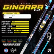 Relix Nusantara Gindara Joran Pancing Rod Jigging Spinning Overhead OH PE 0.8 1.0 1.5 2.5 3.5