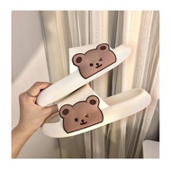 Kasut Selipar Thick Slipper Couple Slipper Cute Bear Bathroom Slipper Anti-slip Living Room Indoor