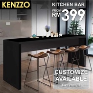 KENZZO: Kitchen Bar / Dining Table / Meja Makan/Counter bar Table