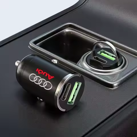 1Pcs 100W/200W Car Charger USB Type-C Fast Charging Adapter Car Accessories For Audi S8 TT A4L A6L R