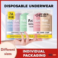 Disposable Panties Pure Cotton Mid-waist Underwear Woman Panties Women Disposable Underwear