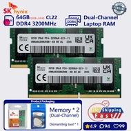SK hynix 16GB 32GB 64GB DDR4 3200 mhz Dual Channel memory laptop SODIMM PC4 25600s RAM