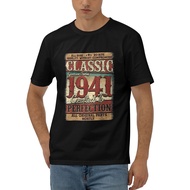 Vintage 1941 Edition 81 Years Old 81St Birthday Newest Mens 100% Cotton T Shirt
