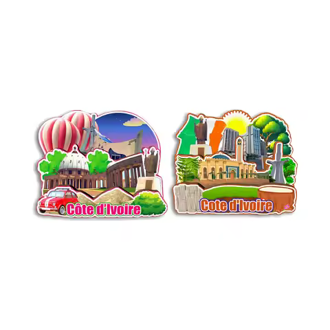cote d'Ivoire Fridge Magnet Travel Souvenir Gift Handmade Decorative Refrigerator Sticker Home Decor
