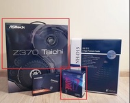 二手 intel i7 8700k, Asrock Z370 Taichi, DDR4 2400 8gb*2