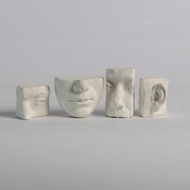 局部五官石膏小模型,非一般市售石膏像,全手工自製附原作證明