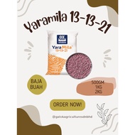 YARAMILA 13-13-21 BAJA BUAH UNTUK MENGGALAKKAN PEMBENTUKAN BUAH (500gm/1kg/2kg)