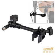 HERCULES DG137B Multifunctional Extension Stand Clip-On 360 Degree Steering Microphone
