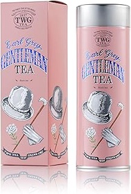 TWG Tea Earl Grey Gentleman, Loose Leaf Black Tea Blend In Haute Couture Gift Tea Tin, 100G