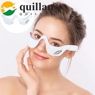 QUILLAN Heated Eye Massager, Vibration Function Hot Compress EMS Pulse Vibration Eye Massager, Red L