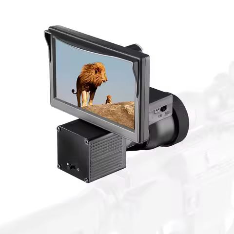 5.0 Inch Display Siamese Night Vision Scope Video Cameras Infrared illuminator Riflescope Hunting Op