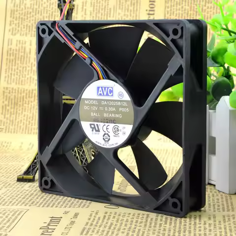 120mm PWM Fan 12025 For AVC DA12025B12LP005 120x120x25mm 12V 0.3A Dual Ball PWM 80.78CFM Quiet PC Fa