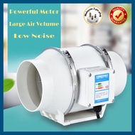 [Ready Stock] 4/6/8 inch diagonal flow pressurized duct fan Exhaust Fan Ventilation Fan