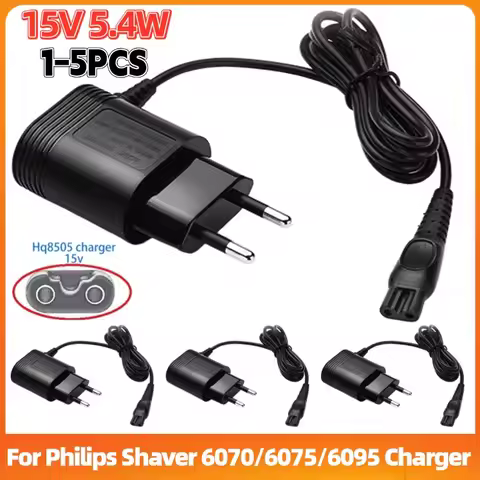 HQ8505 15V 5.4W EU Plug Power Adapter Electric Charger Supplies for Philips Shaver 6070/6075/6095 Sh