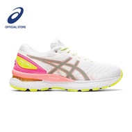 ASICS Women GEL-NIMBUS 22 LITE-SHOW Running Shoes in White/Sun Coral