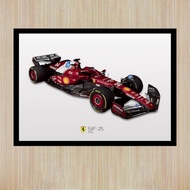 2025 Ferrari F1 SF 25 F1 Poster Canvas Print F1 Car Poster F1 Poster Lewis Hamilton Poster Charles L