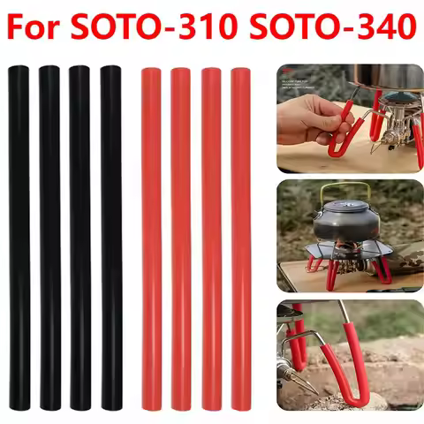 4Pcs Silicone Hose Tube Protective Cover for Soto 310 Soto 340 Spider Furnace Anti-Scald Anti-Slip T