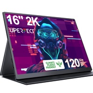 UPERFECT 16'' Portable Monitor, 120HZ/2K IPS Laptop Computer Display HDMI USB C Gaming Monitor for M