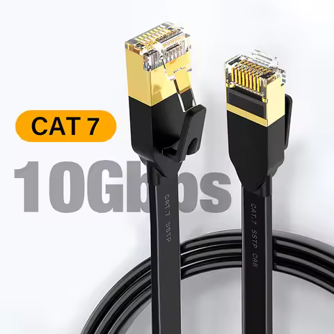 10 Gigabit Ethernet Cable Cat6 Cat7 Lan 3m 5m 10m 20m 30m Cat 6 7 RJ 45 Flat Network Cord STP Twiste