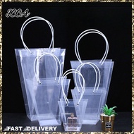 Transparent Bag Flower High Quality Florist Gift Bag 梯形透明花艺 手提袋 Bakul Bunga Hadiah Birthday Gift Bou