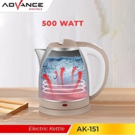 Advance Ak151 Electric Kettle 1.5 Liter Electric Kettle Water Heater Gabriellayuliantiseller