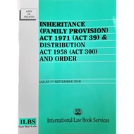 INHERITANCE (FAMILY PROVISION) ACT 1971 (ACT 39)/DISTRIBUTION  ACT 1958 (ACT 300) & ORDER