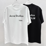 Acne Studio'S men's and women's loose T-shirts cotton classic letter printed short sleeves