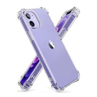QuXis Clear Shockproof Phone Case For iPhone 13 12 11 Pro Max XS Max X XR 8 7 6 6S Plus SE 2020 12 13 14 Mini Silicone Case Back Cover