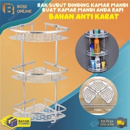 Tempat Sabun Kamar Mandi - Rak Sudut Kamar Mandi Stainless Anti Karat / Rak Sabun Untuk Kamar Mandi 