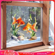 [MIC]☆Goldfish Window Sticker Static Cling Window Decal Waterproof Removable Window Cling for Bathro