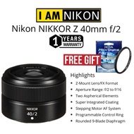 NIKON NIKKOR Z 40MM F/2 LENS (1 YEARS WARRANTY) NIKON Z MOUNT LENS PRIME LENS MACRO LENS POTRAIT LEN